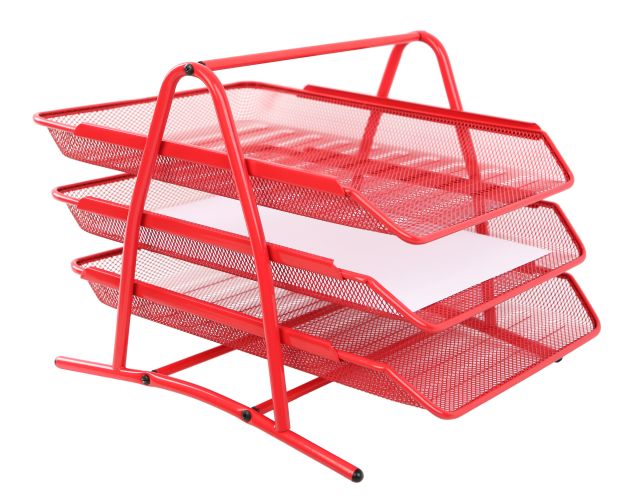 Półka na dokumenty 3A czerwona NET